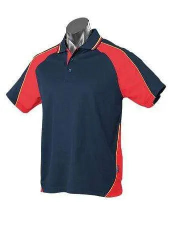 Aussie Pacific Panorama Men's Polo Shirt 1309 Casual Wear Aussie Pacific Navy/Red/Gold S